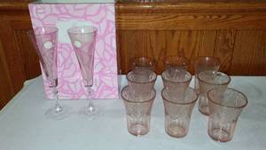 lot 670 image: Hazel Altas Glasses (9) And Avon (2)