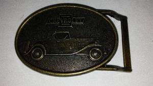 lot 707 image: Nos Vintage Chevrolet R.J. Roberts Brass Original Belt Buckle.