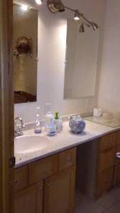 lot 760 image: Cabin Teardown   Master Bath Jet Tub, Sink, Vanity, Stool And More.