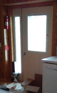 lot 767 image: Cabin Teardown   Exterior Door, 36 In. With 12 In. Side Light.
