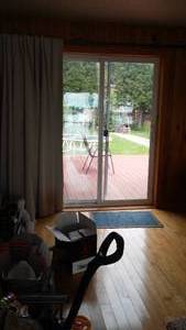 lot 773 image: Cabin Teardown   Patio Door, Window Covering, Ceiling Light.