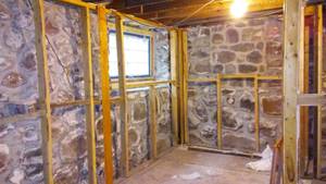 lot 776 image: Cabin Teardown   2x4 Studs Thru Entire Basement.
