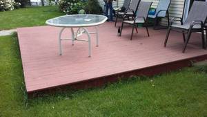 lot 785 image: Cabin Teardown   Composite Deck 16 Ft. X 16 Ft.