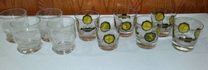 lot 710 image: Chevrolet Barware Glasses (10) New, Two Styles