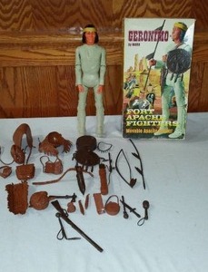 lot 728 image: Marx Geronimo Movable Action Figure Doll.