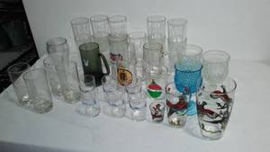 lot 840 image: Vintage Hamms Beer Glasses And More.