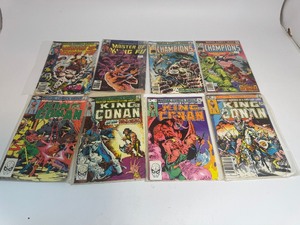 lot 11 image: ChampionsKing of Kung FuConan Vintage Comic Books
