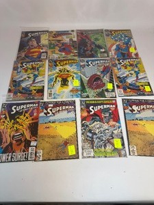 lot 42 image: Lot of Vintage SuperMan Comic Books