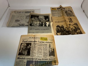 lot 54 image: Vintage News Papers Dating Back to 1972