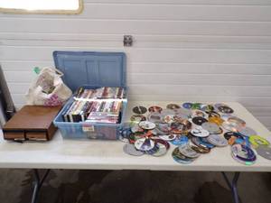 lot 51 image: Huge DVD Movie Lot with Cassette Tapes