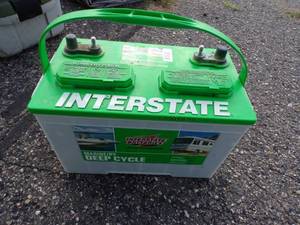 lot 64 image: Interstate Deep Cycle Battery