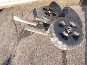 lot 66 image: Cantilever Boat Lift Wheels, Pair