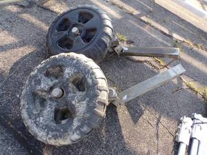 lot 67 image: Cantilever Boat Lift Wheels, Pair