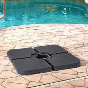 lot 36 image: JOYESERY 180 Lbs Patio Umbrella Base in Black, WaterSand Filled Weighted Hanging Cantilever Umbrella Base Customer Returns See Pictures