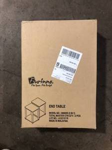 lot 18 image: Furinno End Table 99800r SET OF 2 Customer Returns See Pictures