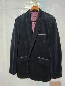 lot 40 image: Alfani Suede  Sportcoat - Mens - Black - XL 46-48