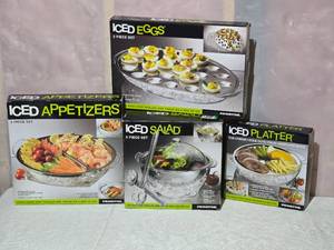 lot 80A image: Iced Tray Service  Ware Collection - (4)