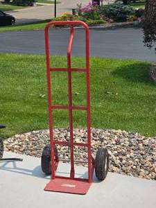 lot 94 image: Sturdy Metal 2-Wheel Dolly Cart