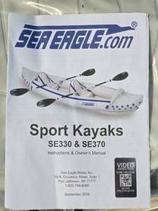 lot 7 image: Sea Eagle Inflatable Sport Kayak SE330
