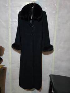 lot 49 image: Women s Faux Fur Collar Coat - Black - A