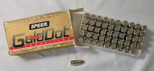 lot 4 image: Speer Gold Dot Ammunition - 357 SIG - 50 Shells