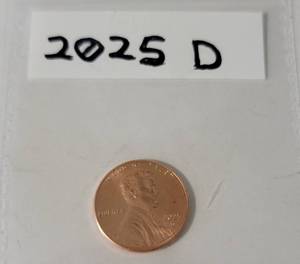 2025 D Uncirculated Copper Penny