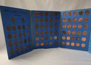 lot 44 image: Lincoln Memorial Cent Collection 1959 and up. Includes most of the pennies