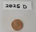 2025 D Uncirculated Copper Penny