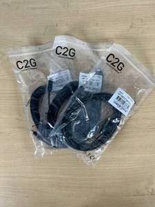 lot 46 image: 3x 12ft USB 2.0 Type-C to Type-A Cable  Durable, High-Speed Data & Charging