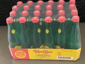 Topo Chico Twist of Grapefruit Mineral Water 24 Pack 15.5 fl oz Bottles