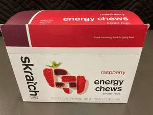 lot 13 image: Skratch Labs Raspberry Energy Chews Sport Fuel Box 10 Packets
