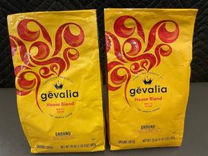 lot 15 image: 2 Bags Gevalia House Blend Ground Coffee 20 oz Each
