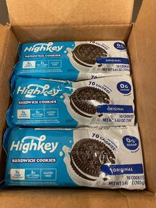 lot 19 image: Highkey Sandwich Cookies Original 3-Pack Gluten Free Keto Friendly