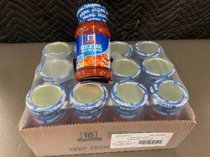 lot 30 image: Case of 12 McCormick Cocktail Sauce for Seafood 8oz Jars