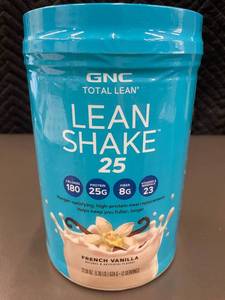 lot 227 image: GNC Total Lean Shake 25 French Vanilla 22oz Powder 12 Servings