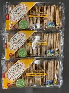 lot 243 image: Lot of 3 La Panzanella Croccantini Sprouted Grain Artisan Crackers