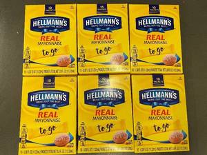 lot 472 image: Hellmanns Real Mayonnaise To Go 60 Single-Serve Packets