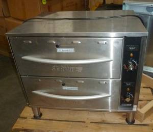 lot 6 image: SERVIT freestanding 2 drawer warmer 120v 900w