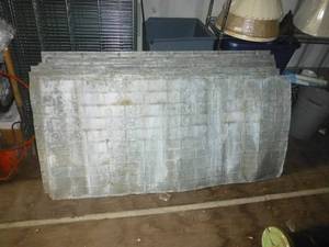 lot 43 image: 10 pieces of Heavy Barn Tin with brick pattern 28x60