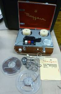 lot 97 image: Vintage mayfair reel to reel recorder