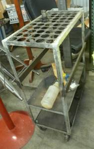 lot 104 image: CAT 40 CNC Milling tool-holder cart
