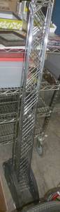 lot 109 image: wall mount clothes drying rack - has 6 arms 42 inch long that swing