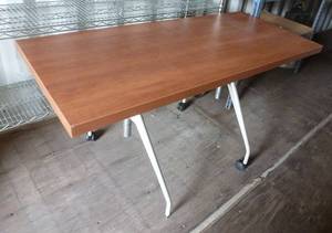 lot 46 image: Table on wheels 24x53x29 tall
