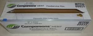 lot 83 image: 18 inch wide commercial roll of saran wrap