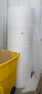 lot 154 image: Huge 6 ft tall roll of foam