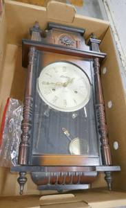 lot 161 image: Nice 31 day Linden grandfather clock