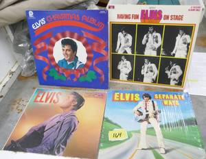 lot 164 image: FOUR Elvis records