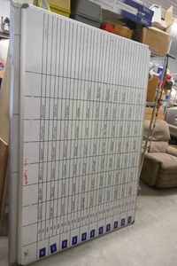 lot 181 image: Three 48x60 whiteboards