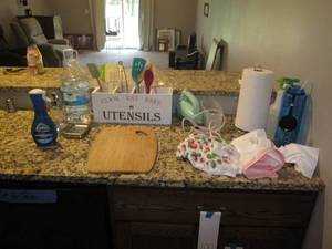 lot 101 image: Decorative wood countertip Kitchen ...