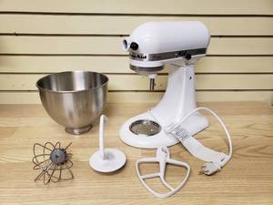 Kitchen Aid Tilt-Head Stand Mixer with attachments